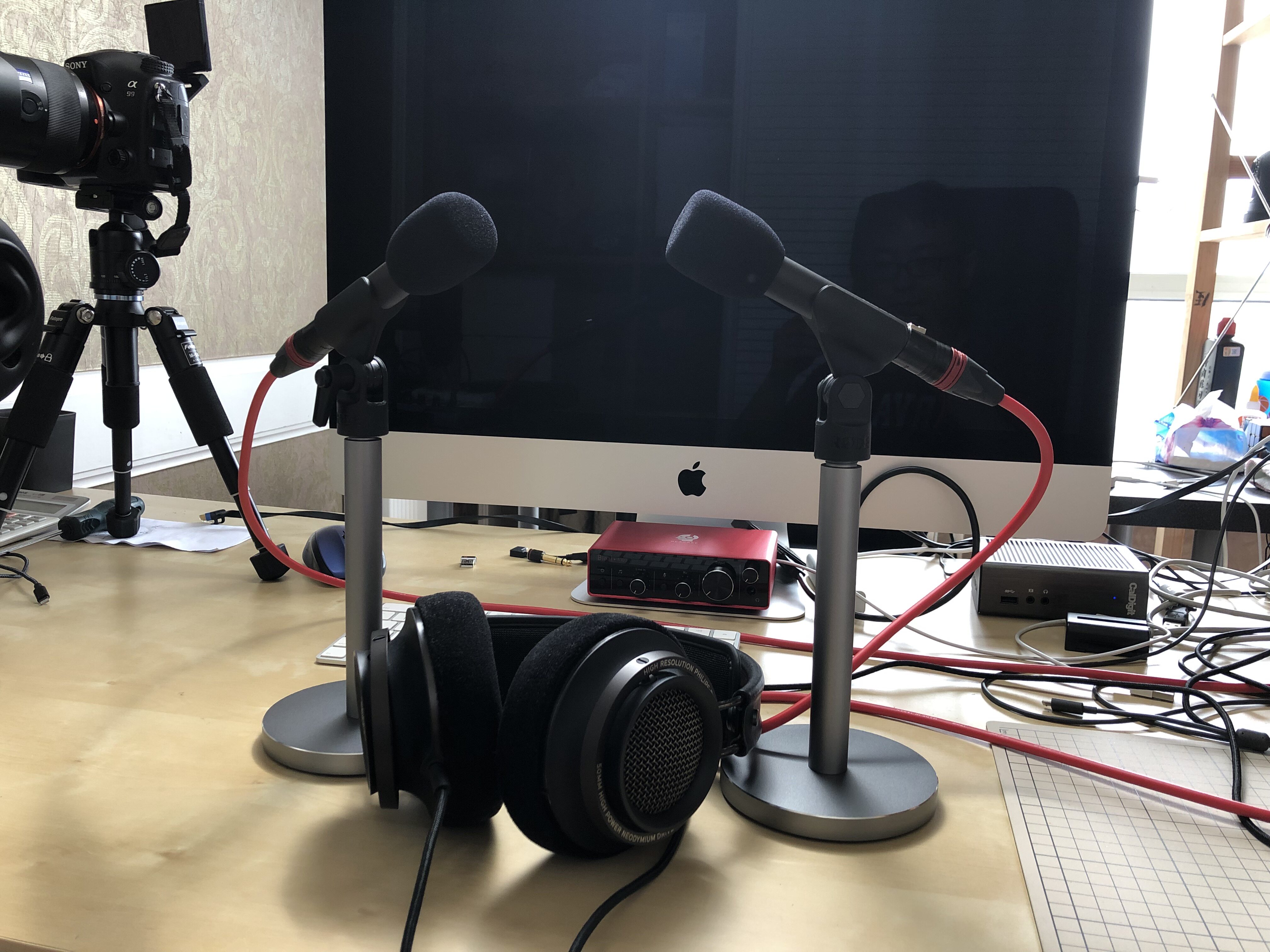 趣声科技headrecasmr直播专用立体声双麦克风