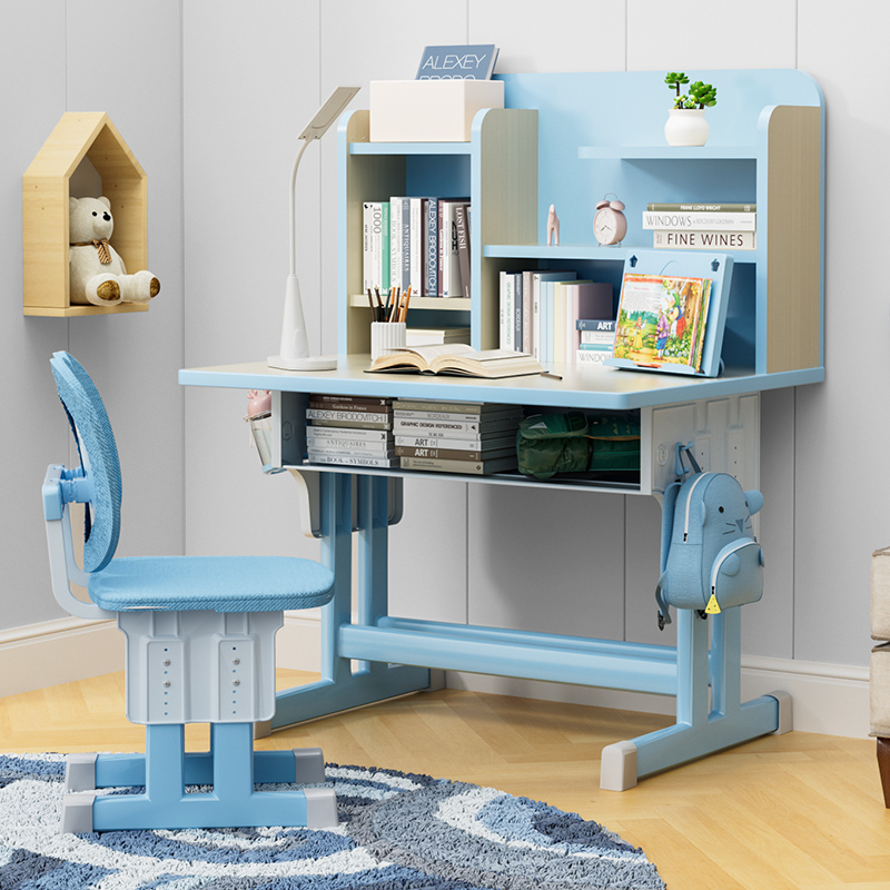 儿童学习桌家用书桌小学生书桌写字桌椅套装家用课桌椅组合可升降