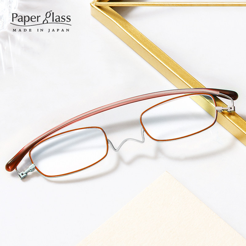 paperglass纸镜日本进口老花镜高清限量款新款时尚年轻老人眼镜