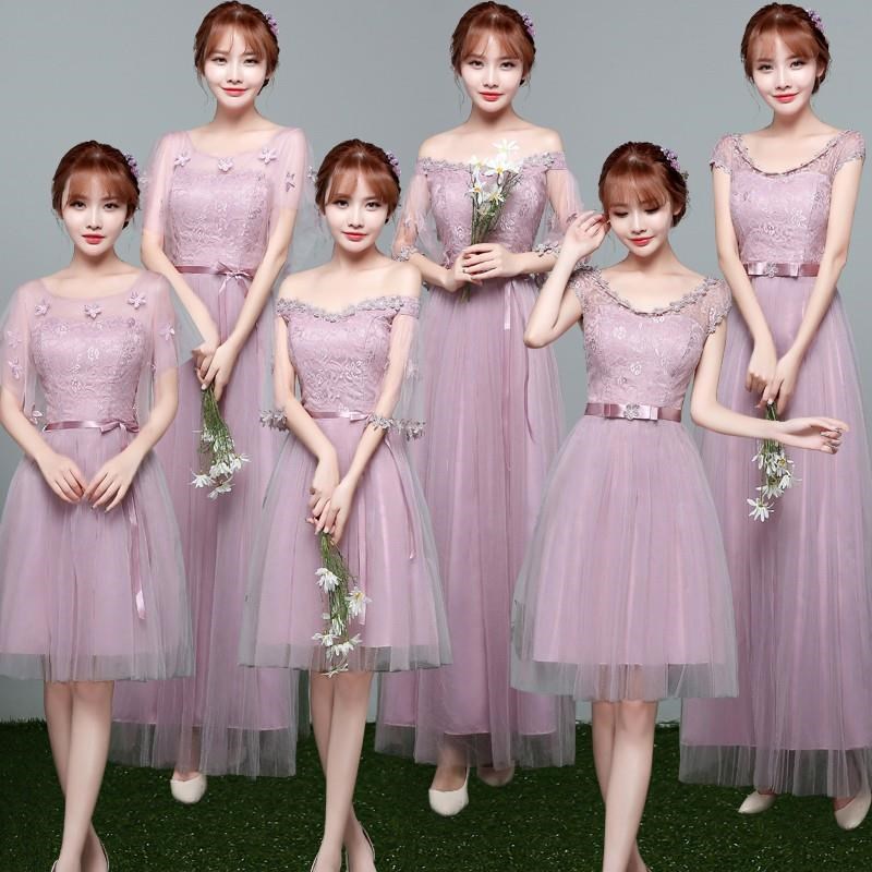 成年連衣裙伴娘團禮服女2019新款婚紗照優雅公主裙結婚青少年女孩在類目 女裝/女士精品, 婚紗/旗袍/禮服, 禮服/晚裝中 - 來自Buy2taobao.com提供專業的淘寶代購服務