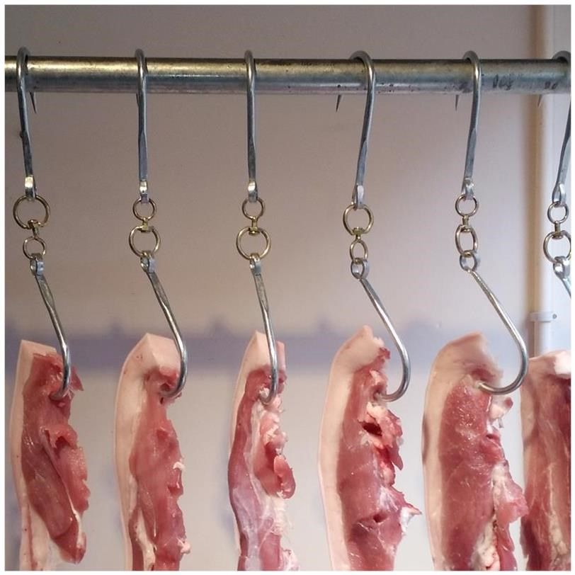 26去淘宝抢购超市生鲜猪肉托盘隔断l型隔断冷鲜肉隔断分隔板塑料绿草