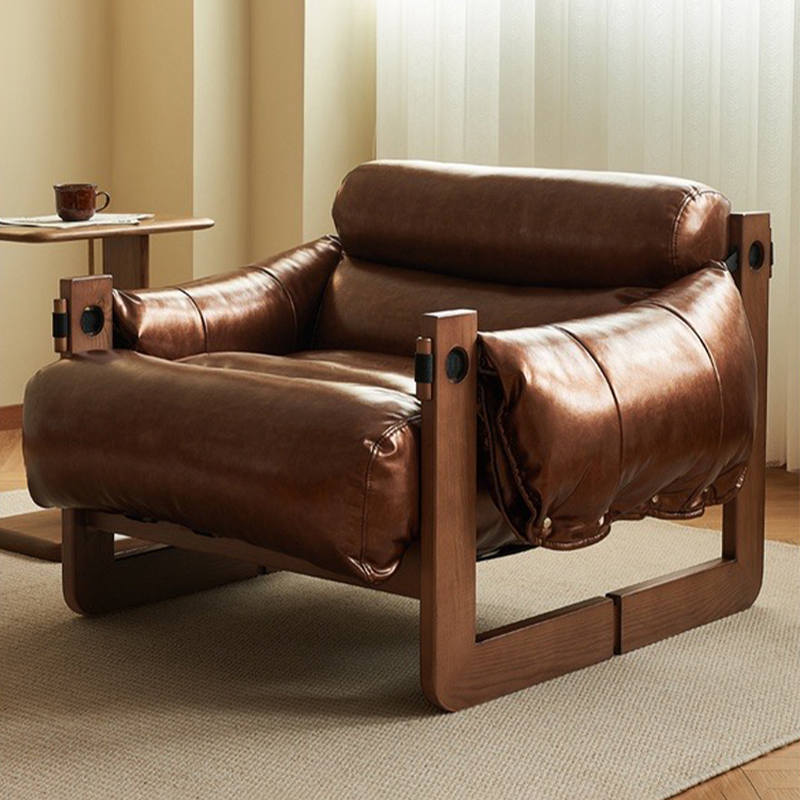 北欧单人沙发轻奢高端复古表情泽西岛客厅设计师款单人休闲沙发椅