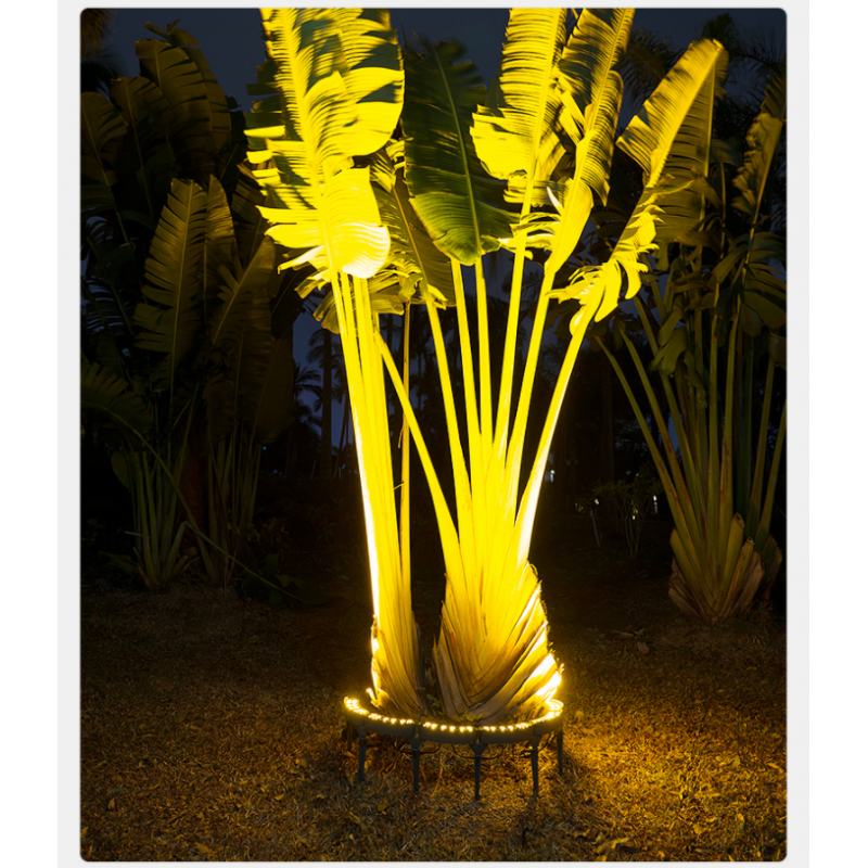 抱树灯led抱树灯抱柱灯射七彩全彩rgb户外户外抱箍环形景观亮化照