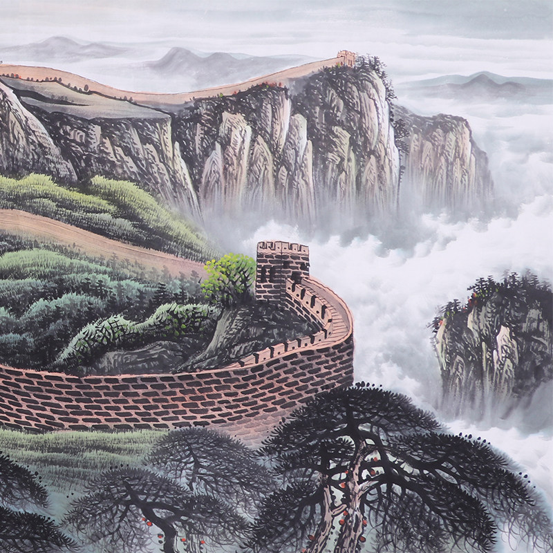 薛伯年《精品山水小六尺 江山永固》