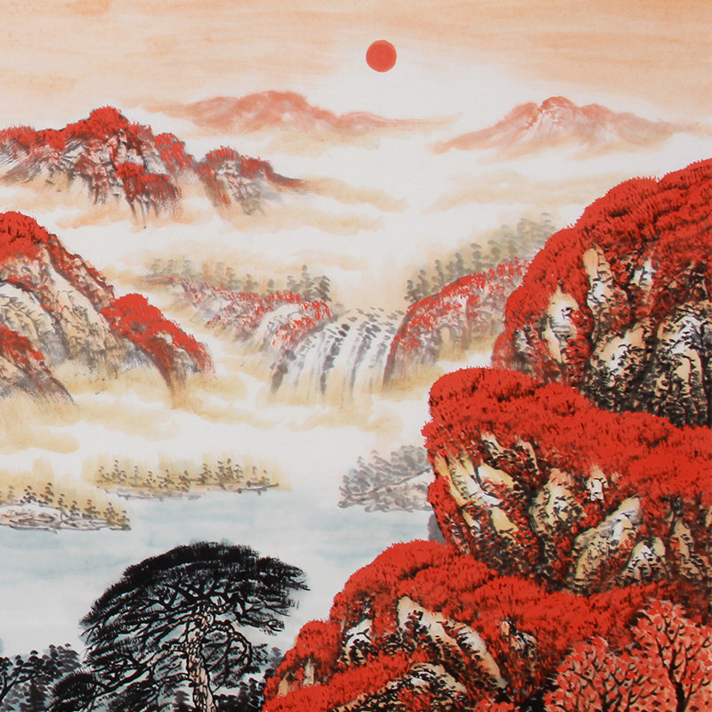 范海《精品小六尺山水系列 鸿运千秋》