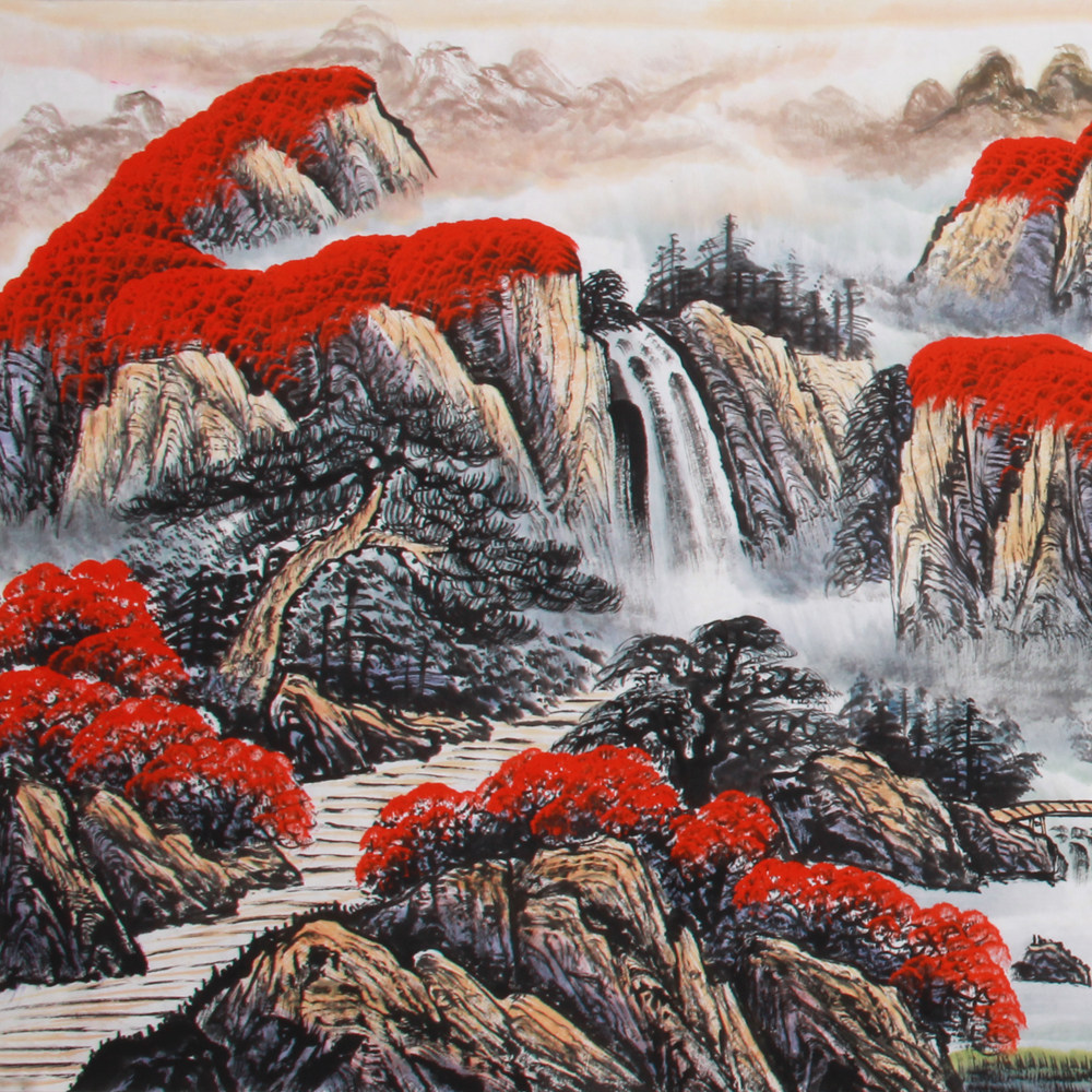 范海《精品小六尺山水系列 鸿运天成》