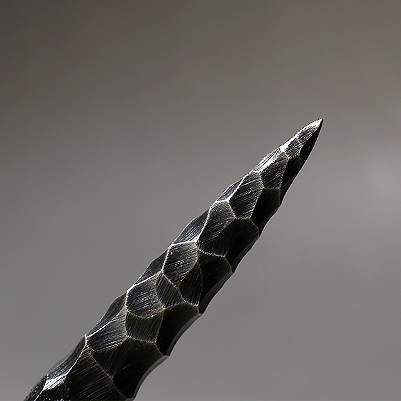 燧石妖刀 纯手工铸铁复古普洱茶刀防锈处理 静迟美学