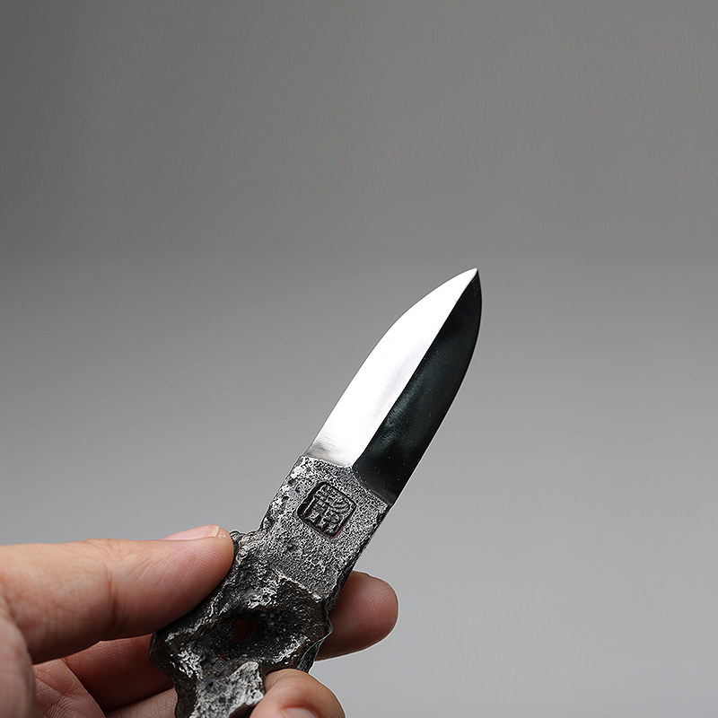 手工铸铁锻造玄铁茶刀 同亮 独立设计师