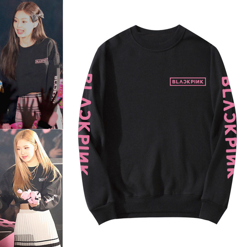 女卫衣韩版blackpink周边应援服lisa朴彩英rose金智秀jennie同款
