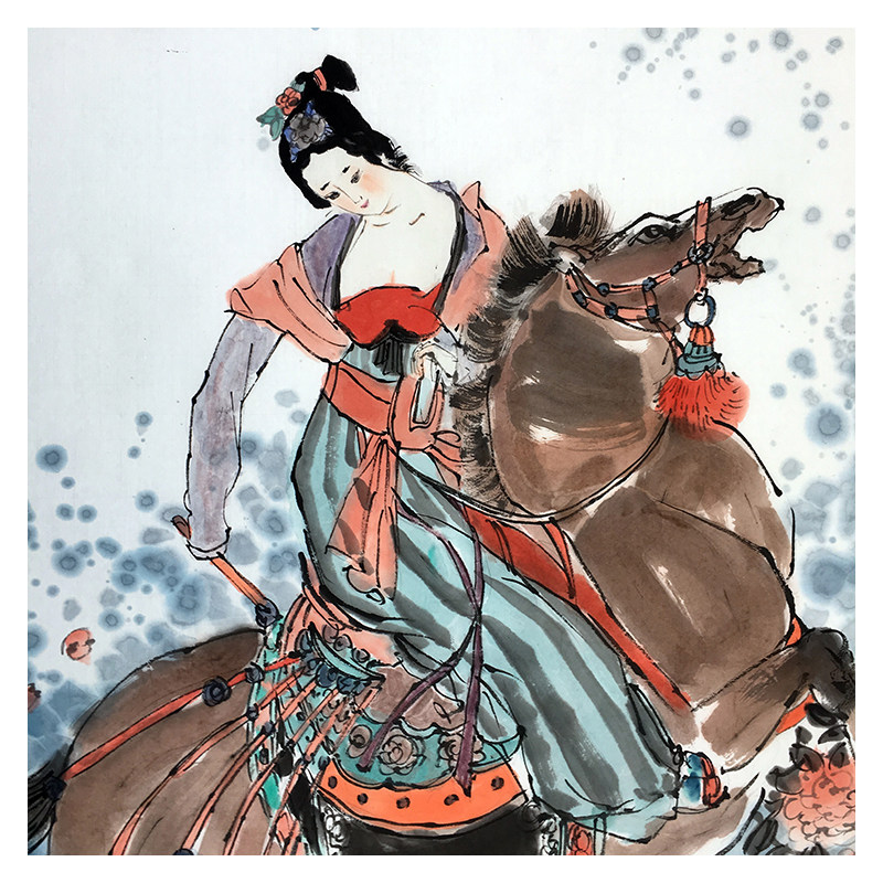 戴敦邦 《虢国夫人游春图》