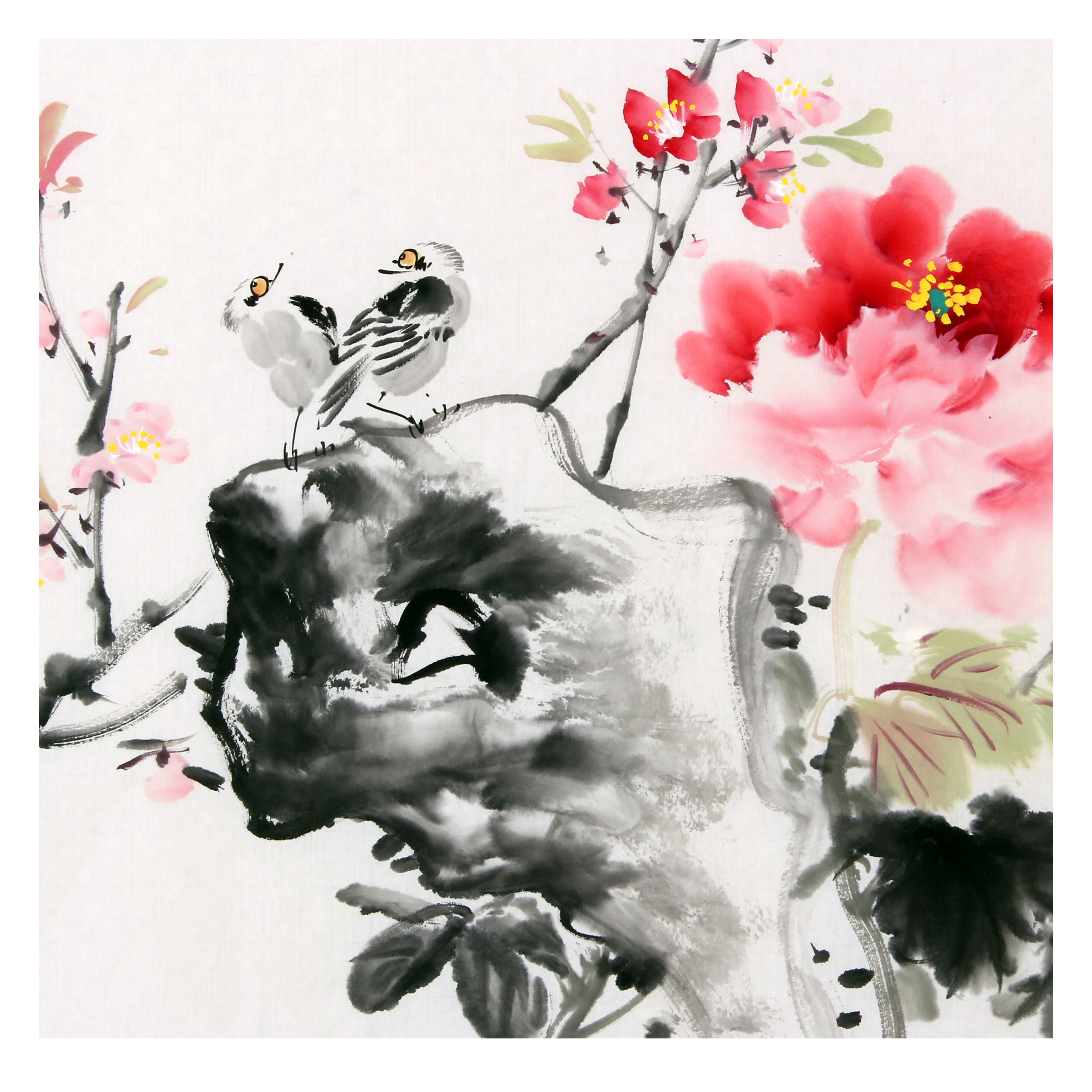 刘连付《富贵花开》中国工笔画会员