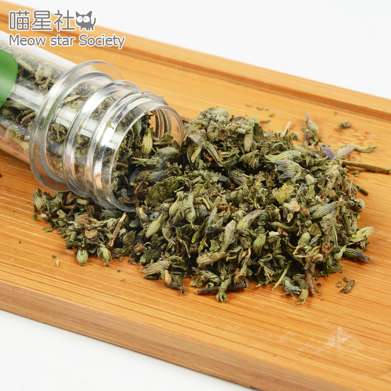 喵星社 管装猫薄荷叶 花蕾和嫩叶大颗粒烘干 猫咪兴奋绿色零食