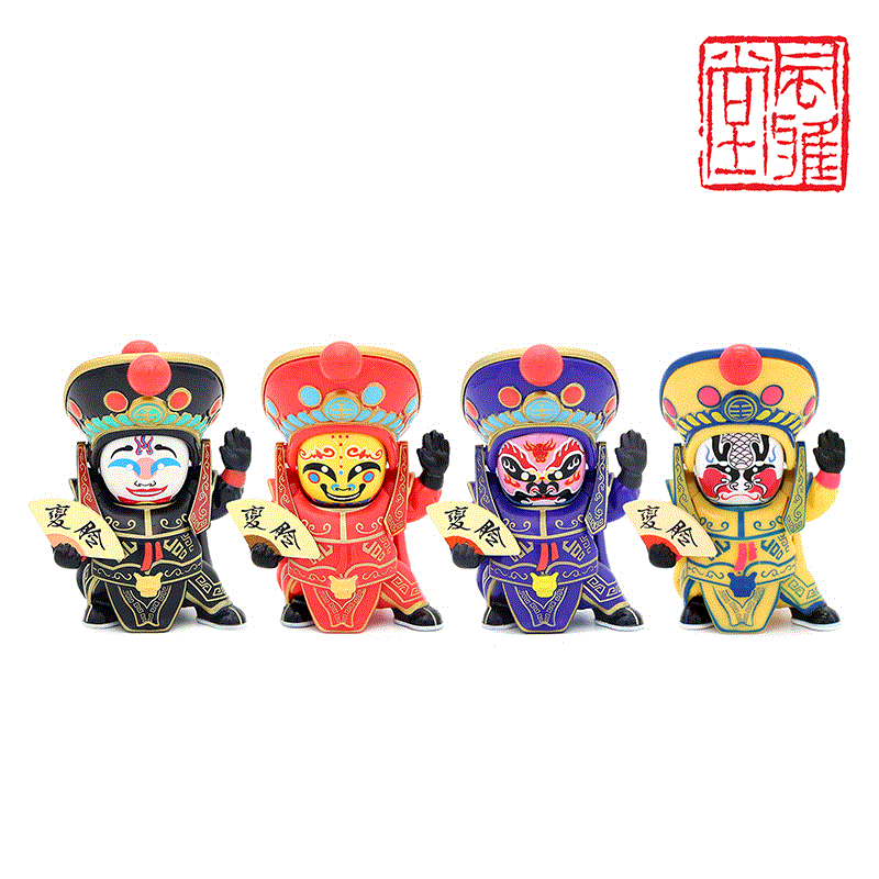 风雅堂 川剧变脸娃娃玩具 小玩偶四川成都特色旅游纪念品创意礼品