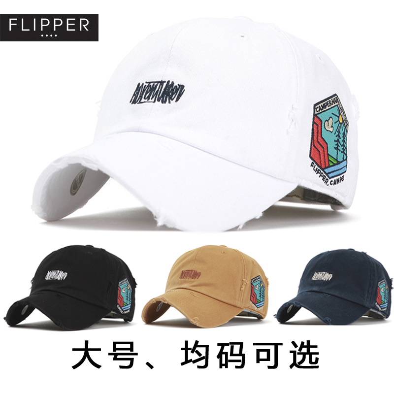 韩国代购Flipper大号棒球帽出游冒险者大头围谢霆锋同款鸭舌帽子