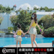 韩国亲子母女游泳衣新分体女孩显瘦比基尼三件套中大儿童温泉女童
