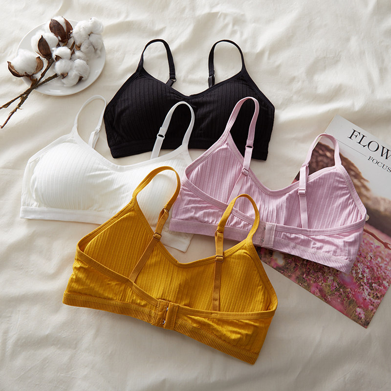少女文胸发育期聚拢小胸高初中学生日系大学生胸罩女定型20岁内衣