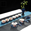 Tea Set household Ceramic kung fu tea 6 people a complete set Simplicity Hand drawn Cover bowl teapot Cup Set Tea Set household Ceramic kung fu tea 6 people a complete set Simplicity Hand drawn Cover bowl teapot Cup Set