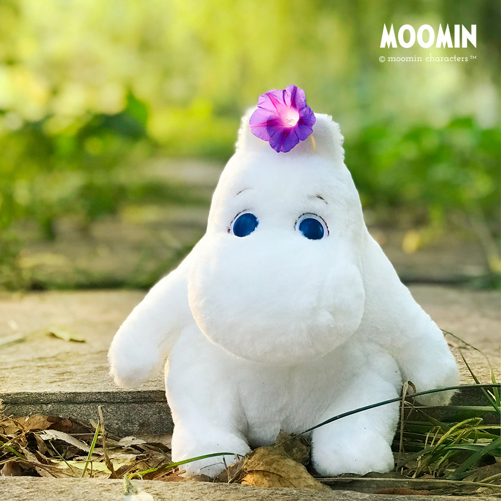 姆明moomin官方 姆明纽扣眼睛陪睡公仔 sekiguchi日本进口包邮