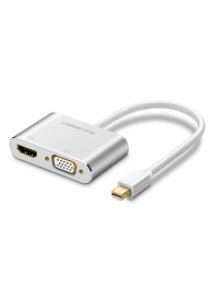 绿联minidp转hdmi转换器苹果电脑macbook air笔记本接投影仪电视显示器vga雷电视频转接头线微软surface通用