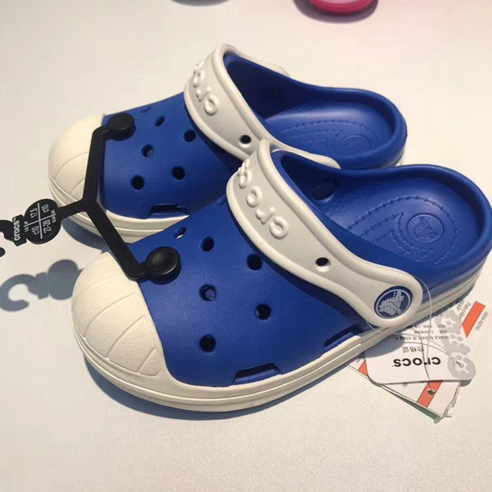 cross洞洞鞋儿童防卫兵男童沙滩鞋中大童软底防滑女童宝宝凉拖鞋