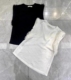 欧洲站2024夏季新款ET-n99欧货时尚洋气拼纱无袖背心短袖T恤女潮
