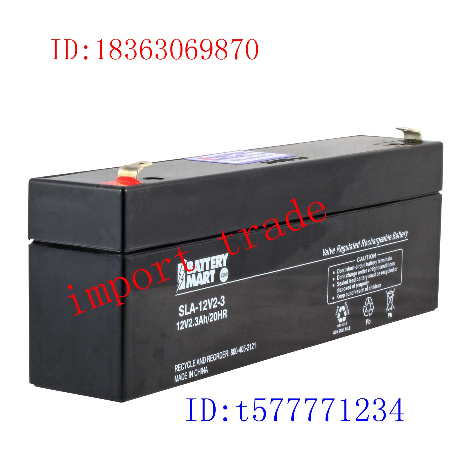 BATTERY 蓄电池 MART SLA-12V2-3 12V2.3AH MART 12V2.3AH在类目 3C数码配件, 电子元器件市场, IC集成电路/电机, 芯片中 - 来自Buy2taobao.com提供专业的淘宝代购服务