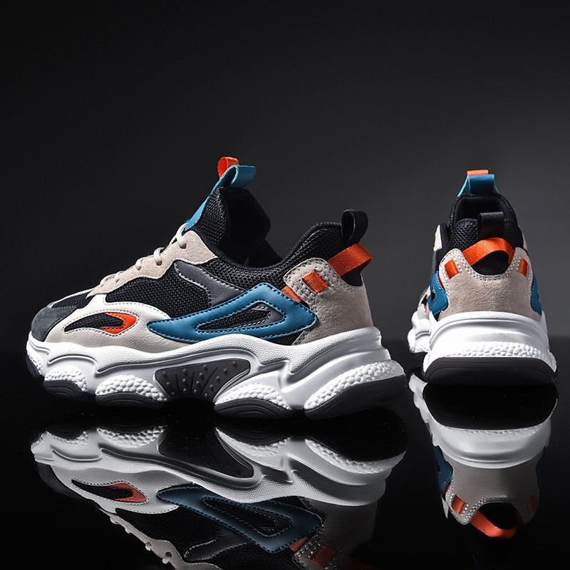 天宝伦男鞋夏季2020新款男士老爹鞋潮流休闲运动鞋男百搭鞋子男潮