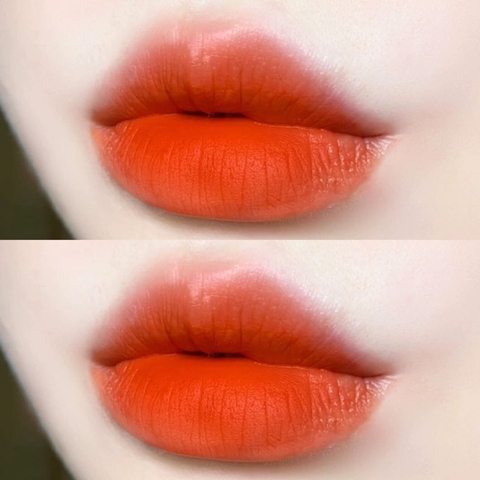 暖桔色橙色系列哑光口红持久不沾杯明亮元气少女滋润显白网红平价