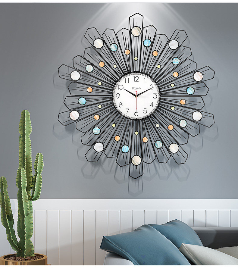 潮流时钟挂墙钟表客厅北欧现代简约时尚家用钟饰艺术创意装饰挂钟