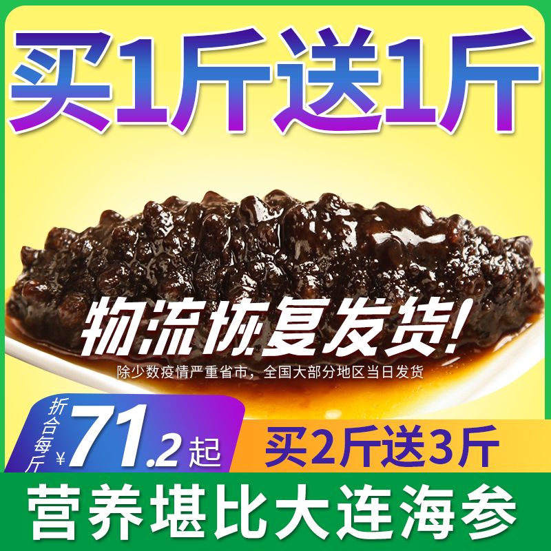 三只海豚野生即食海参新鲜活非辽参刺参500g海渗海生米刺参单个装