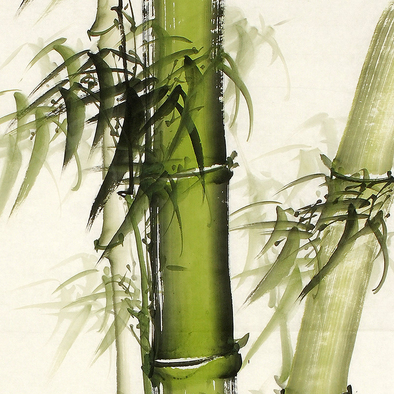 杨平《竹报平安》