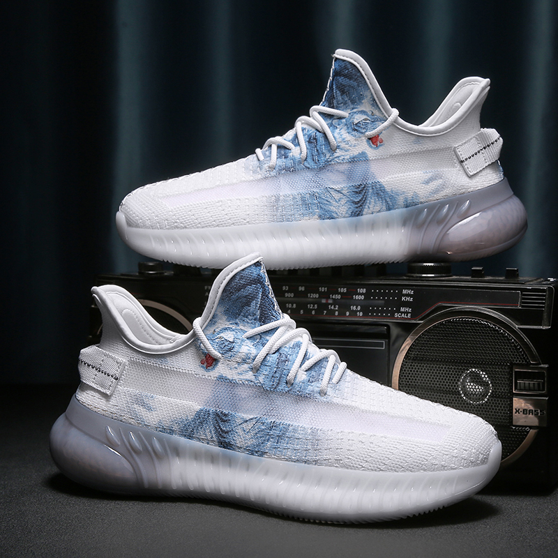 国潮男鞋2022新款潮夏季透气运动鞋中国风男生鞋子ins国产潮牌鞋