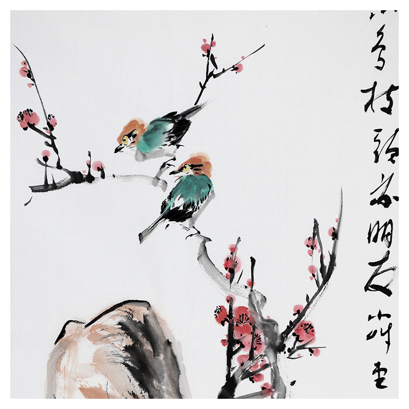 金默如《花鸟》当代小写意花鸟画家