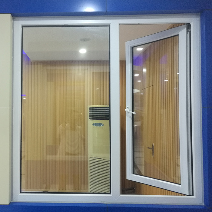 实德塑钢平开窗外灰内白三层pvb/夹胶玻璃隔音静音防噪塑钢窗定制已售