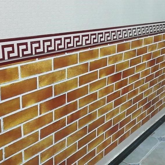 墙围贴纸仿砖墙纸自粘店铺餐厅墙裙壁纸烧烤店防水防潮装修翻新贴