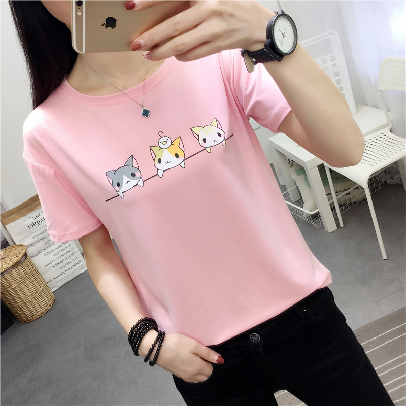 2020夏装新款韩版加肥加大码女装胖mm短袖t恤女宽松显瘦上衣服潮在类目 女装/女士精品, T恤中 - 来自Buy2taobao.com提供专业的淘宝代购服务
