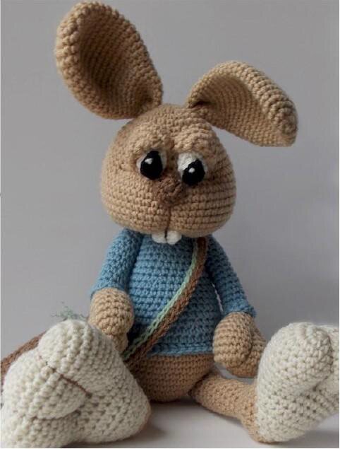 图解手工diy钩针玩偶电子教程迪士尼大脚丫兔子创意玩偶