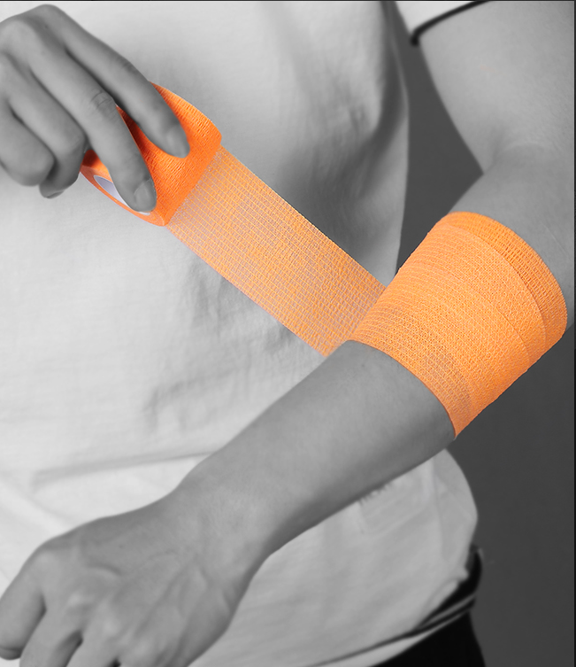 麒天足球funryo蜂锐运动护具透气全棉无纺布自粘绷带肌肉贴布胶布