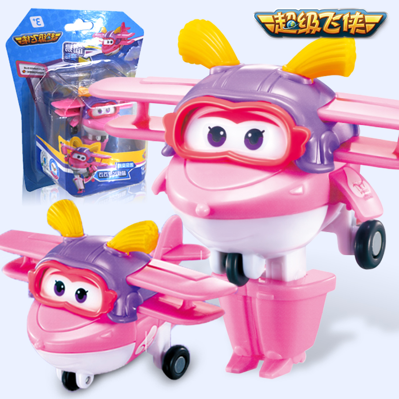 奥迪双钻超级飞侠巧巧乐迪新款变形机器人迷你小号宝宝儿童玩具