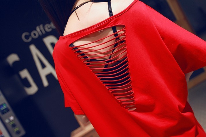 summer jacket sexy T-shirt Oblique strapless Short sleeved Easy Long Dress literature Women's wearin the Women's clothing/Boutique , T-shirt category - from Buy2taobao.com to provide professional Taobao agent buy service