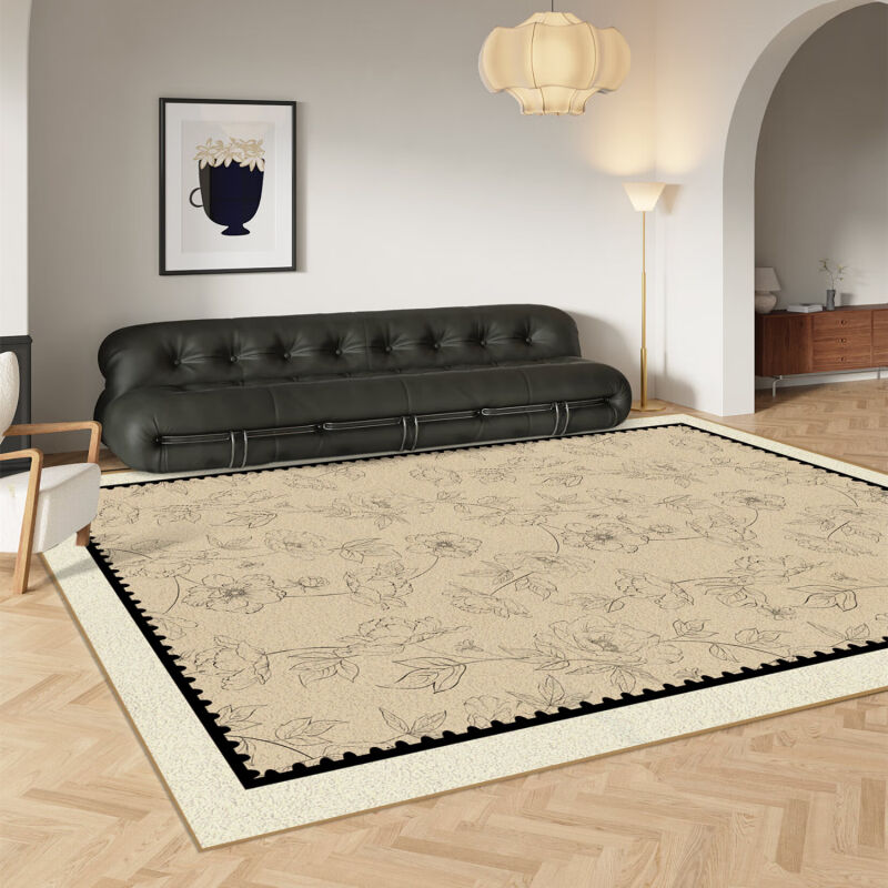 梵赛欧客厅地毯中古法式长方形沙发卧室茶几毯复古高级感大面积美