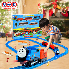 越诚托马斯小火车轨道电动套装声光儿童益智玩具