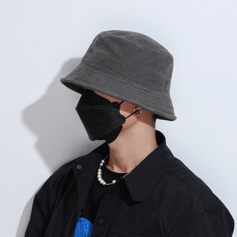 yilid大码短檐渔夫帽男潮牌遮阳帽春夏定型丝防晒帽透气帽子男潮