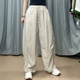 高品质亚麻阔腿裤女2025夏季新款宽松休闲百搭大长腿拖地裤麻裤子
