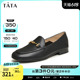 Tata/他她2024春商场同款时尚简约圆头女乐福鞋新款7TX22AA4