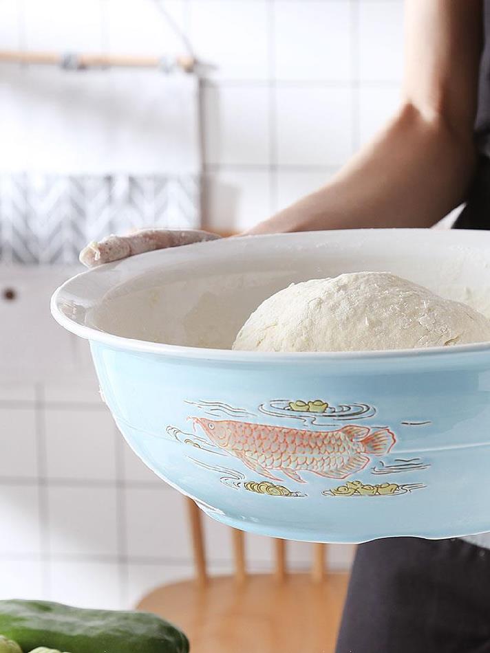 面盆陶瓷大盆不粘厨具家用老式发面饭店揉面盆