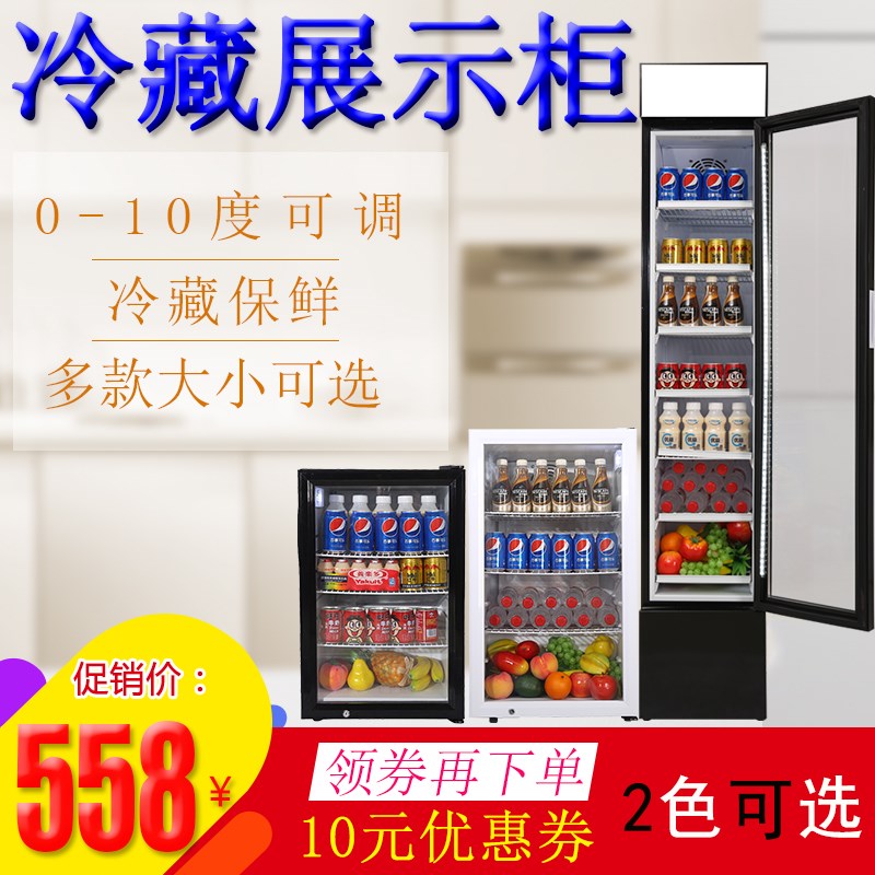 捷盛冷藏保鲜展示冷柜小型立式迷你冰箱茶叶饮料啤酒水果留样冰柜