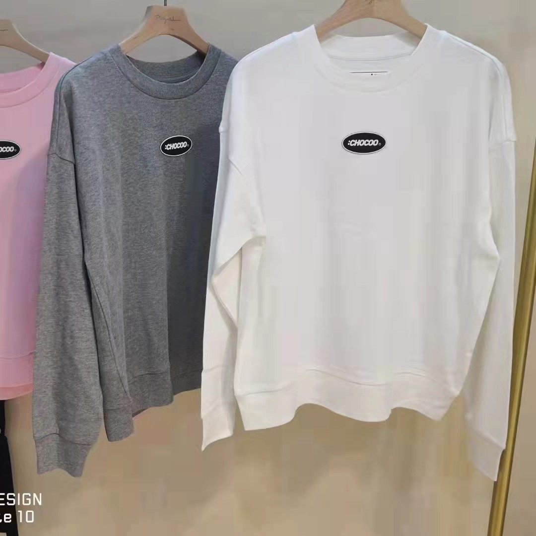 香港潮牌chocolate全棉长袖t恤中大童男女 水洗棉熊猫图案打底衫