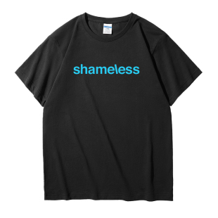 shamless 美剧无耻之徒卡尔弗兰克同款t恤小领口美式日常休闲短袖