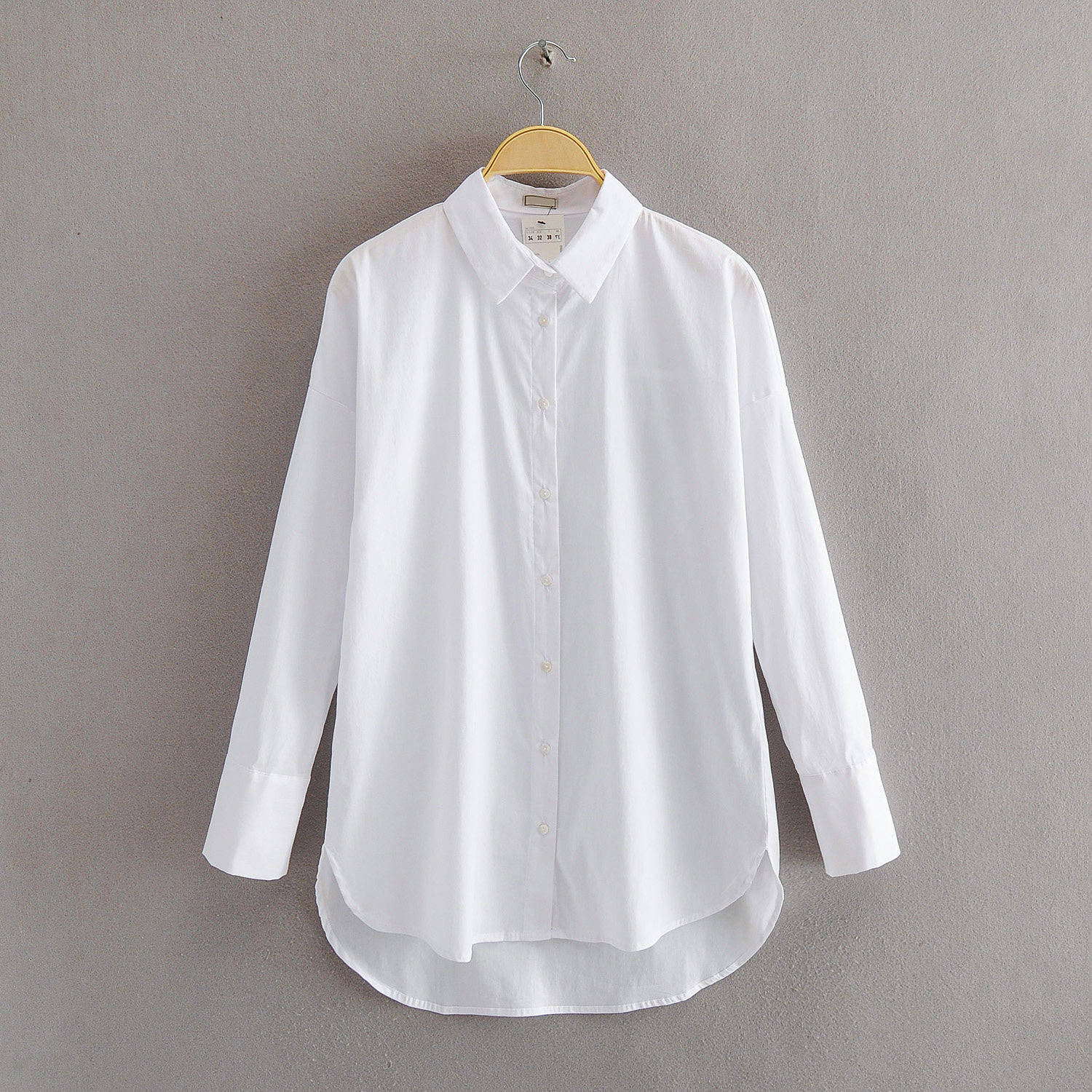 女款衬衫中长款白色